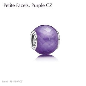 Pandora Purple Petite Facets - 100% Authentic